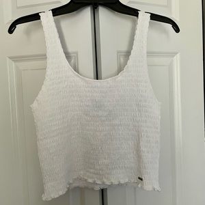 White Ribbed Tank